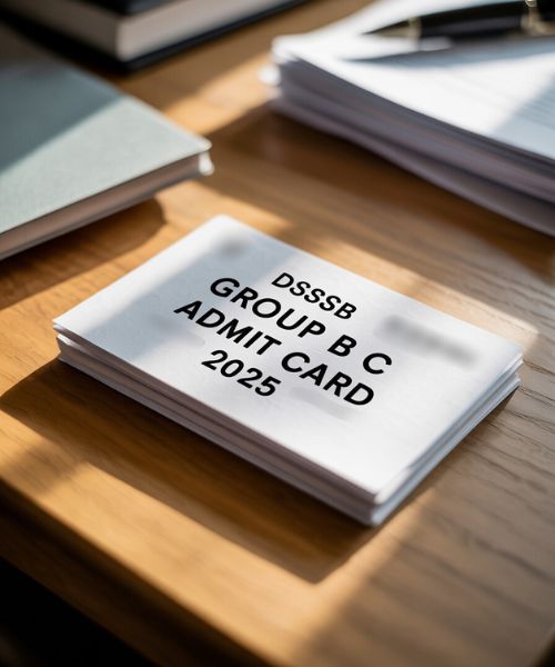 DSSSB Group B, C Posts Admit Card 2025 Released at dsssb.delhi.gov.in