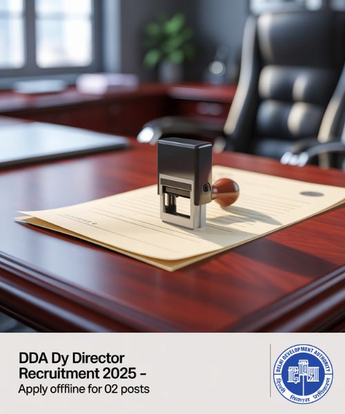 DDA Recruitment 2025 – Apply Offline for 02 Dy Director Posts by 14-07-2025