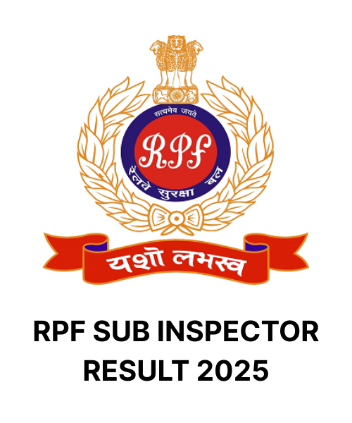 RPF Sub Inspector Result 2025 Released at rpf.indianrailways.gov.in