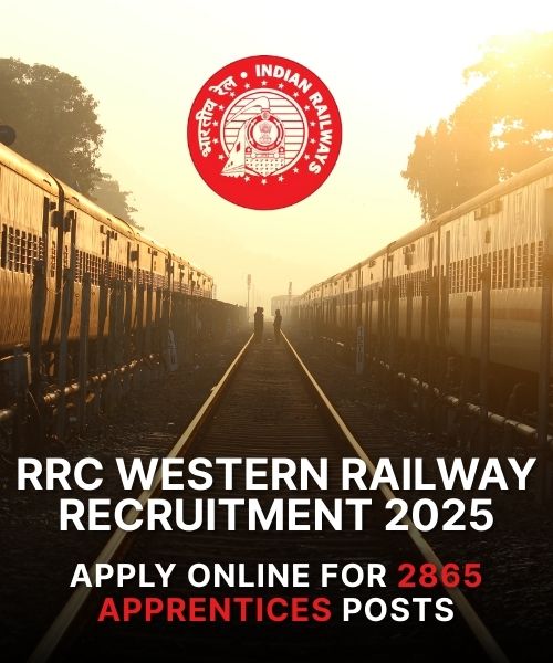 RRC Western Railway Recruitment 2025 – Apply Online for 2865 Apprentices Posts