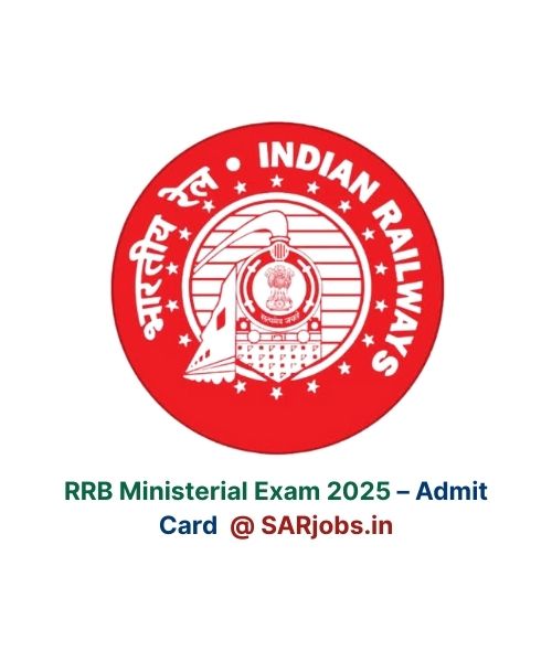 RRB Ministerial and Isolated Categories Admit Card 2025 Release Date