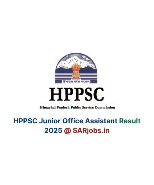 HPPSC Junior Office Assistant Result 2025 Released at hppsc.hp.gov.in