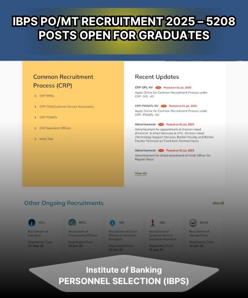 IBPS PO Prelims Admit Card 2025 Released at ibps.in