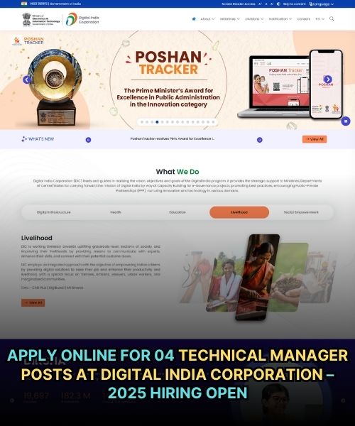 Technical Manager Posts at Digital India Corporation – 2025 Hiring Open