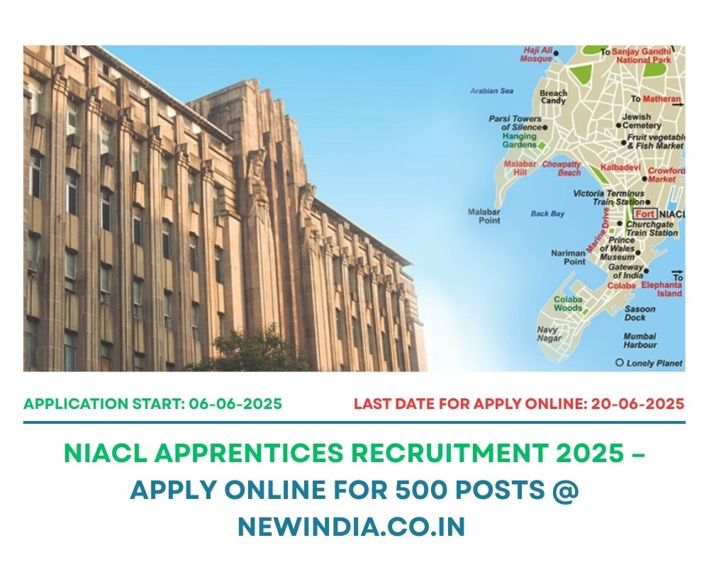 NIACL Apprentices Recruitment 2025 – Apply Online for 500 Posts @ newindia.co.in