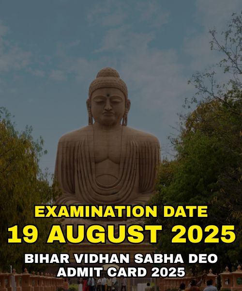 Bihar Vidhan Sabha DEO Admit Card 2025 – Download from 8 August
